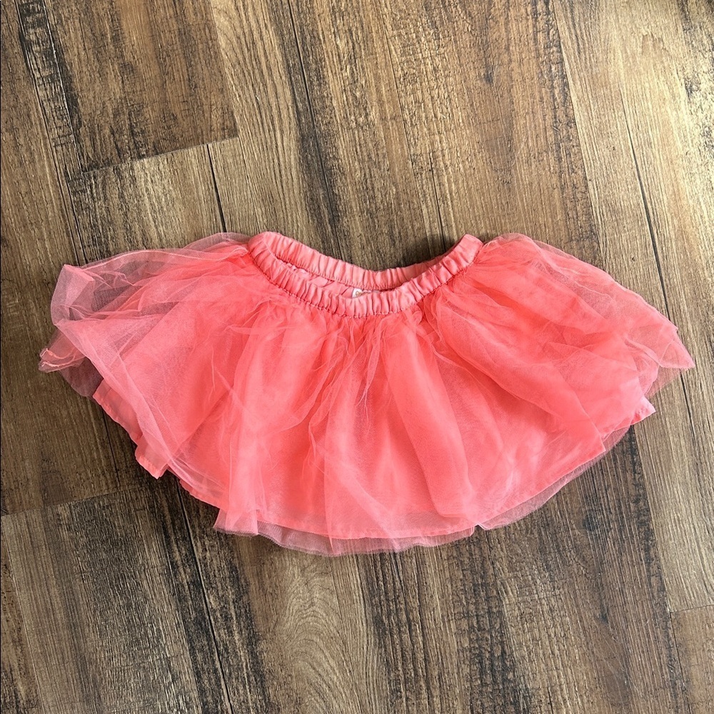 Melon Pink Tulle Skirt
